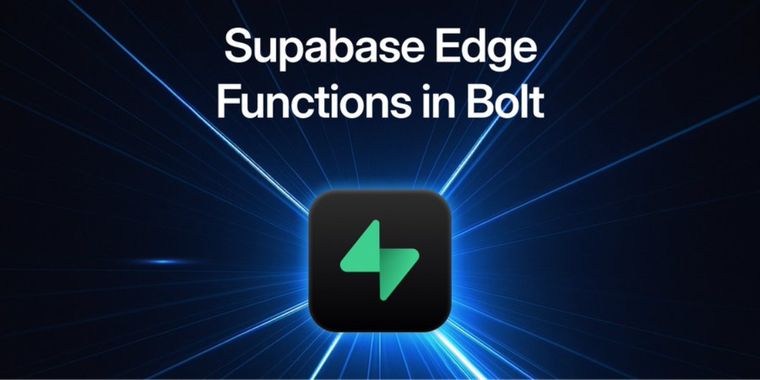 Bolt.new introduces Supabase Edge functions support