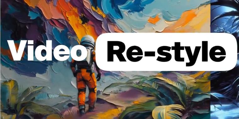 Krea AI launches new video Re-style tool