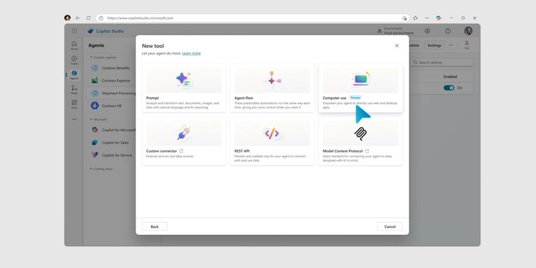Copilot Studio adds 'Computer Use' tool to let AI agents operate websites and desktop apps