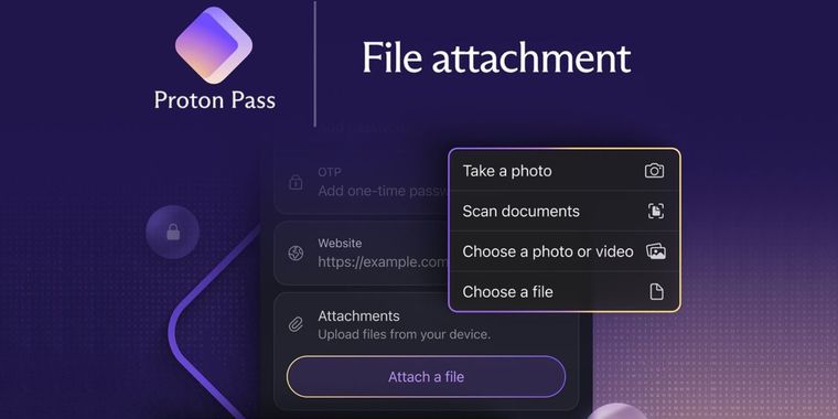 Proton Pass introduces file attachment feature