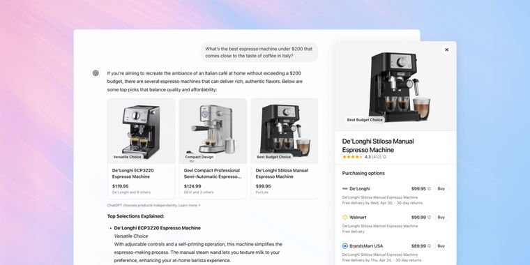 OpenAI launches new ChatGPT shopping feature with product cards and global access on 4o