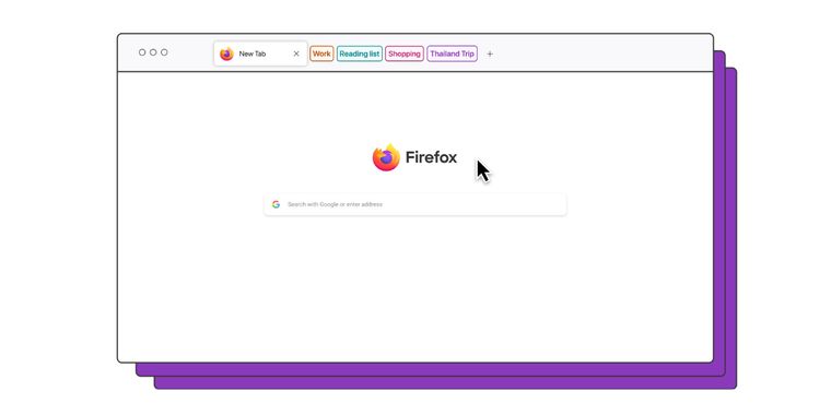 Firefox has finally added tab groups, something that's been missing for years