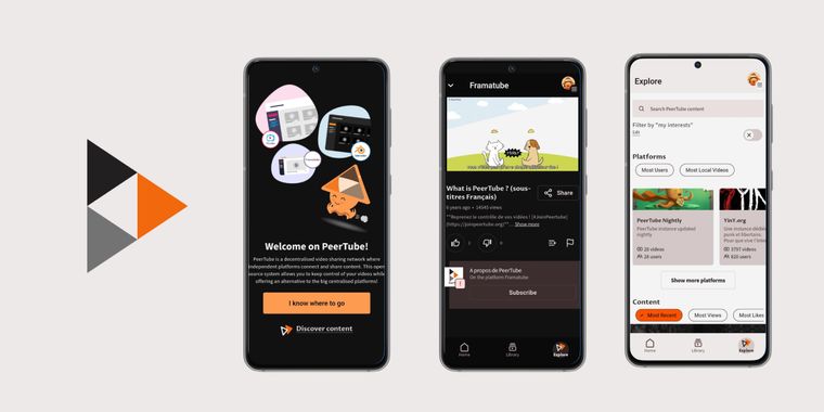 PeerTube mobile app reaches v1 and brings multi-account logins, playlist management & more