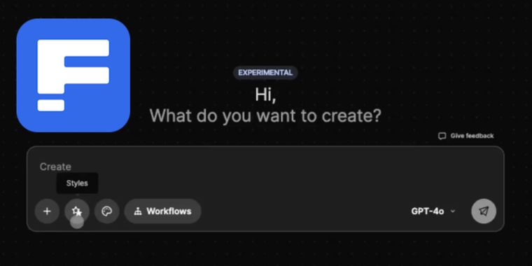 Freepik AI assistant adds style and color palette selection features