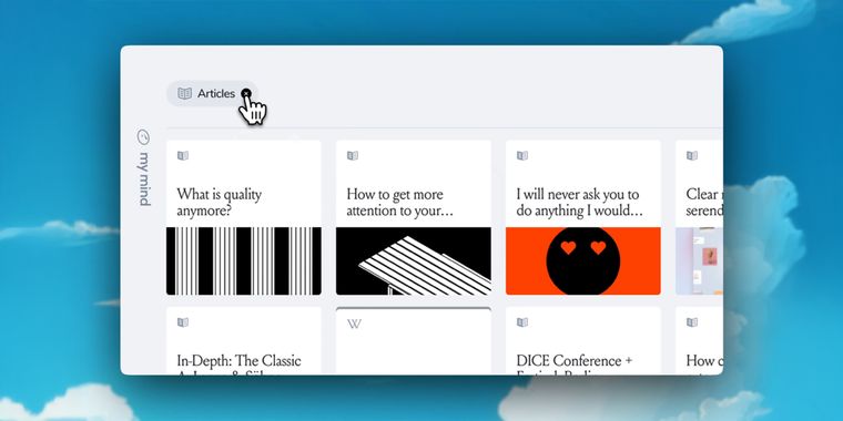 mymind debuts enhanced Clusters for better content organization and search