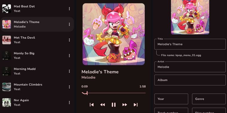 CuteMusic 2.8.0 introduces playlist song removal and M3 Expressive design