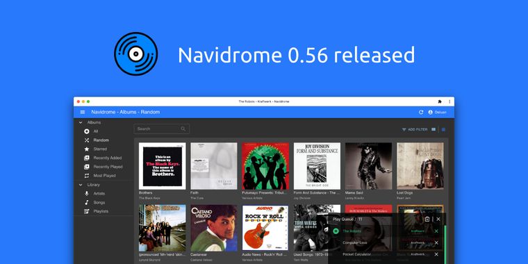 Music server Navidrome 0.56 adds library cleanup tools, UI upgrades and key security fixes