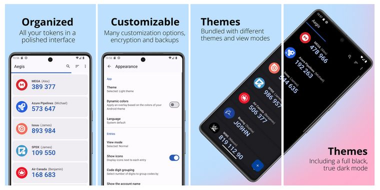 2FA app Aegis 3.4 brings haptic feedback, multi-group filters, and duplicate entry warning