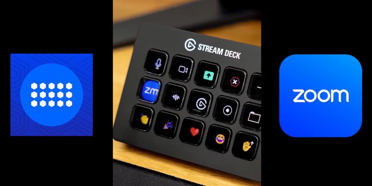 Zoom plugin launched for Stream Deck with camera, mute, and reaction controls