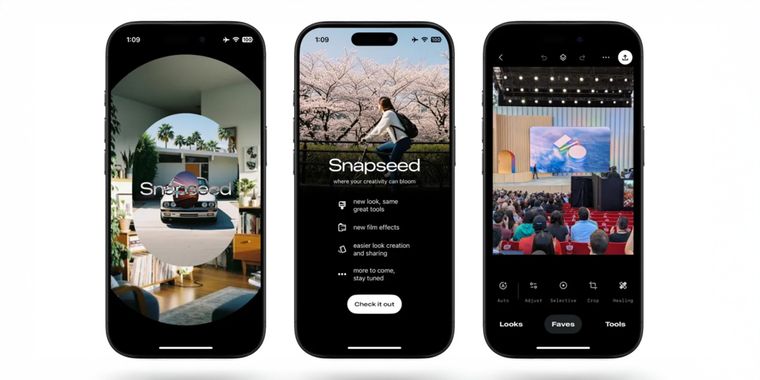 Snapseed launches its first major update since 2021 with new interface and filters
