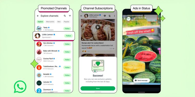 WhatsApp is officially getting ads for the first time, starting with Status and channels