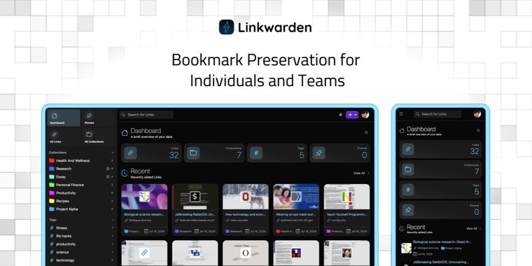 Linkwarden 2.11 brings custom readable views, Pocket import, dashboard widgets, and more