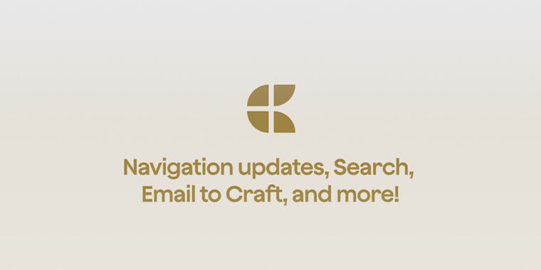 Craft 3.1.6 adds navigation redesign, email integration, search upgrades and more
