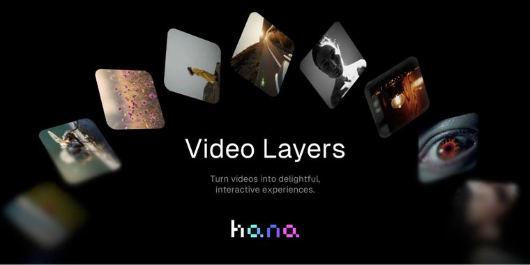 Hana by Spline update adds 3D projections, Liquid Glass effects, and video layers
