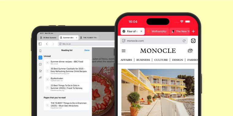 Vivaldi 7.5 brings sync, tab interaction, and UI upgrades to iOS and Android browsers