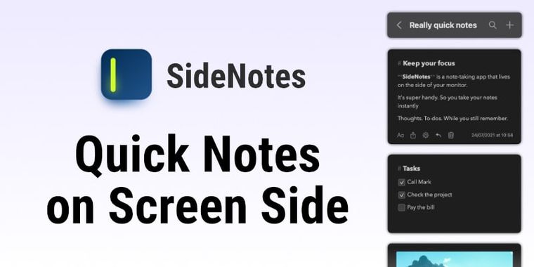 Note-taking app SideNotes 1.5 improves Markdown editor and refreshes user interface