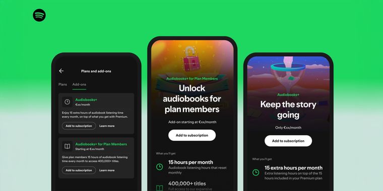Spotify introduces Audiobooks+ for Family and Duo members across more regions