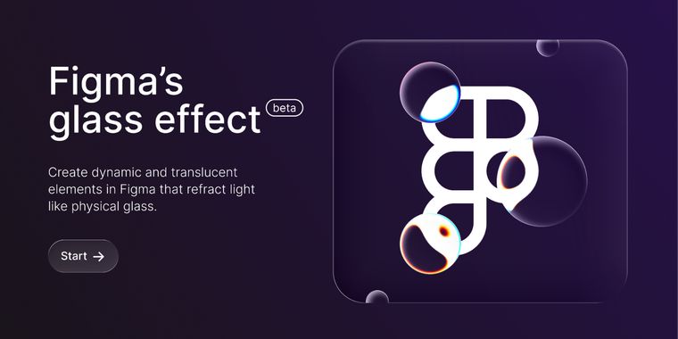 Figma introduces Glass effect and interactive playground for design
