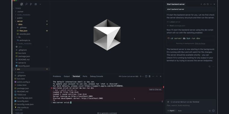 Cursor 1.3 adds agent terminal sharing, faster edits, and enterprise controls