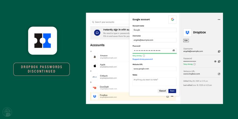 Dropbox is shutting down its Dropbox Passwords manager service by October 2025