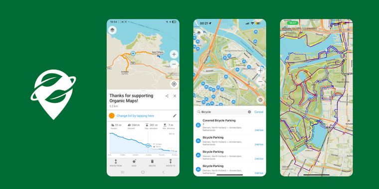 Organic Maps now displays popular hiking and cycling routes from all over the world