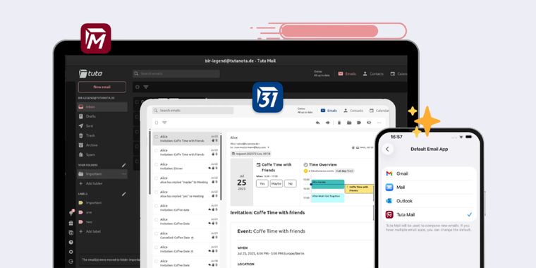 Tuta boosts speed with Fast Sync and improves calendar and email workflows