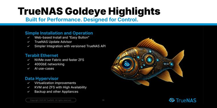 TrueNAS 25.10 unifies CORE and SCALE, adds Terabit Ethernet and web-based installer