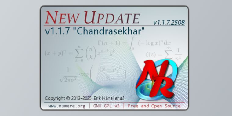 NumeRe 1.1.7 brings new array, email, and encoding functions