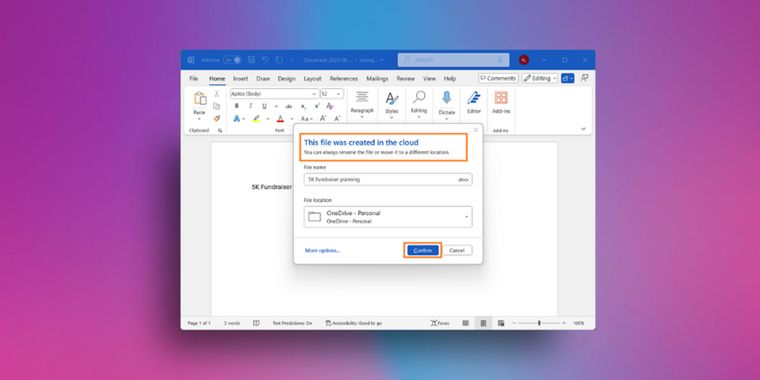 Microsoft Word will soon start auto-saving your documents to the cloud by default