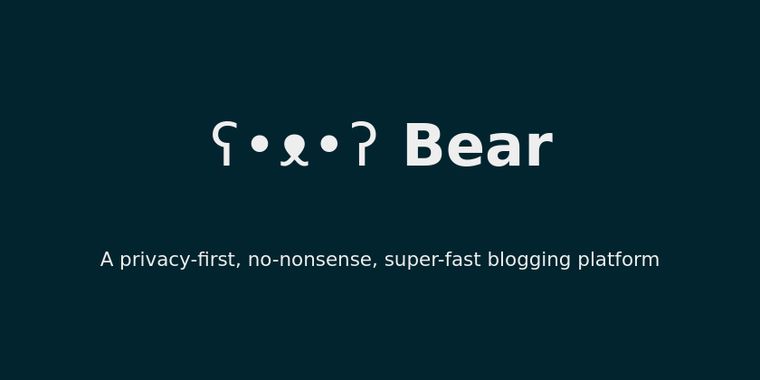 Blogging platform Bear is no longer open source, moves to source-available Elastic license