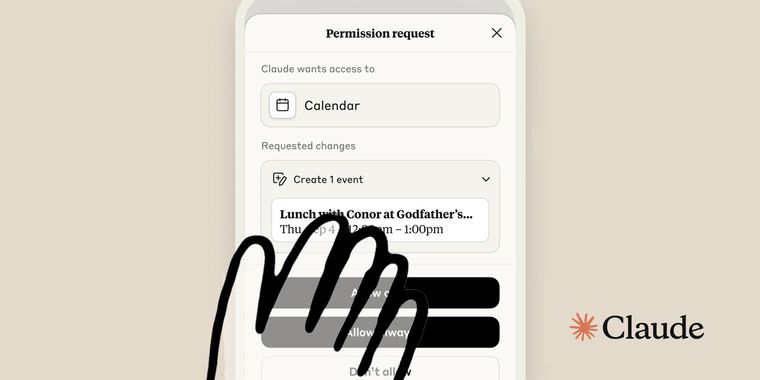 Claude for mobile launches location and calendar access on iOS and Android