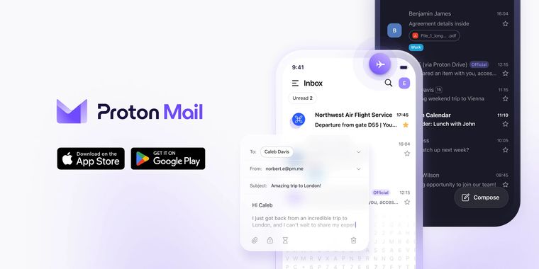 Proton Mail's new iOS/Android app brings refreshed design, improved speed and offline mode