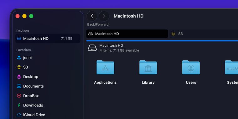 ForkLift 4.4.2 adds direct custom icons for favorites, new Amazon S3 regions and bug fixes