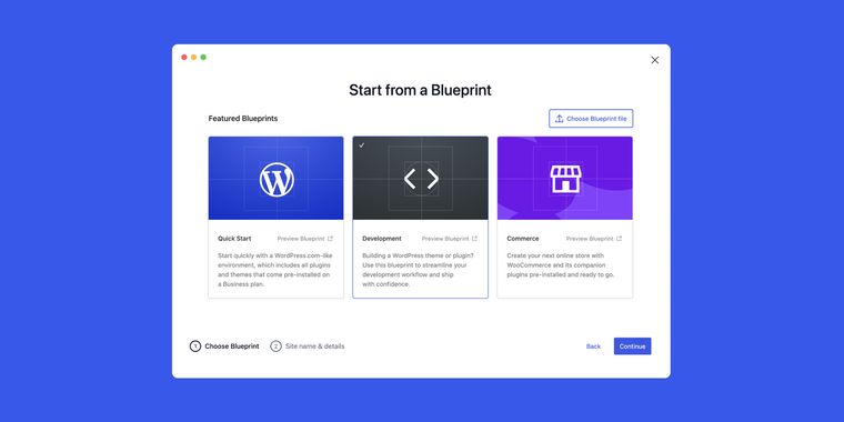 WordPress Studio 1.60 introduces Blueprints for easier and faster local site development