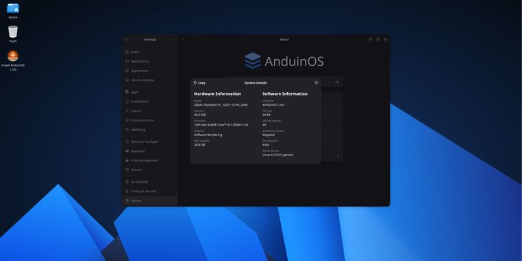 AnduinOS 1.4 debuts on Ubuntu 25.10, drops X11 and updates core apps