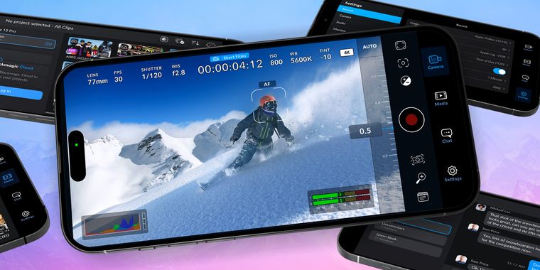 Blackmagic Camera 3.2 for iOS adds support for live-streaming to YouTube, Vimeo and Twitch