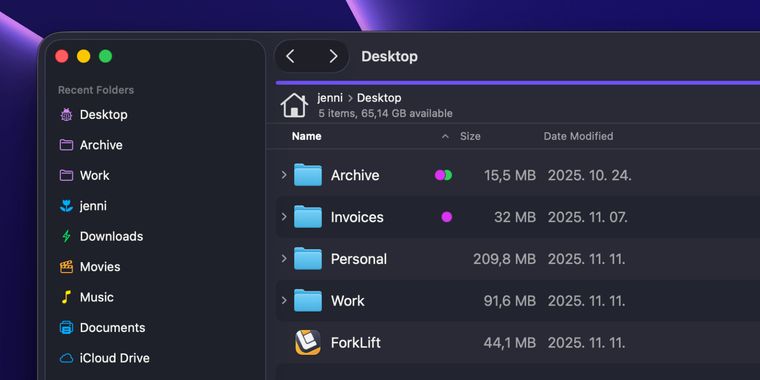 ForkLift 4.4.4 brings preview fixes, new sidebar actions, and visual enhancements on macOS