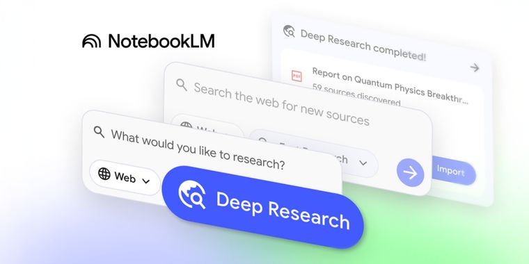 Google NotebookLM introduces Deep Research and expands file support