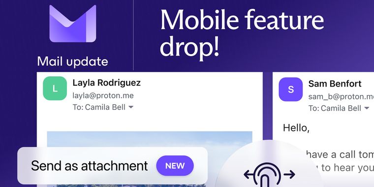 Proton Mail apps update adds navigation features on iOS and Android