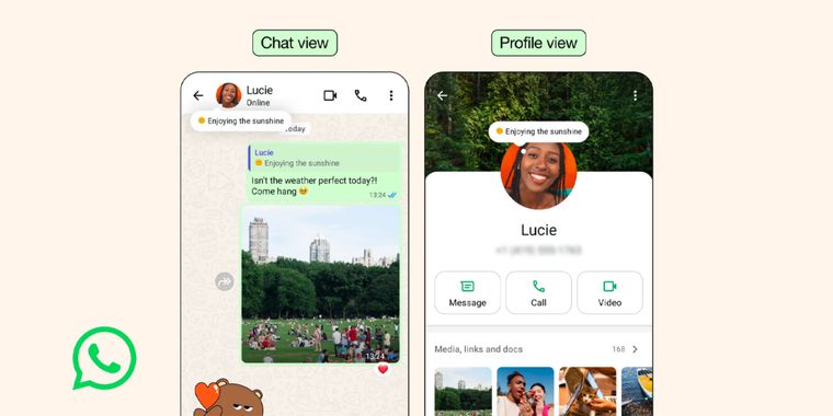 WhatsApp is adding a new activity notes feature called About for user profiles