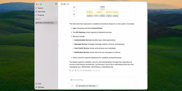 Jan v3 model debuts, with updates to Jan Desktop v0.7.6
