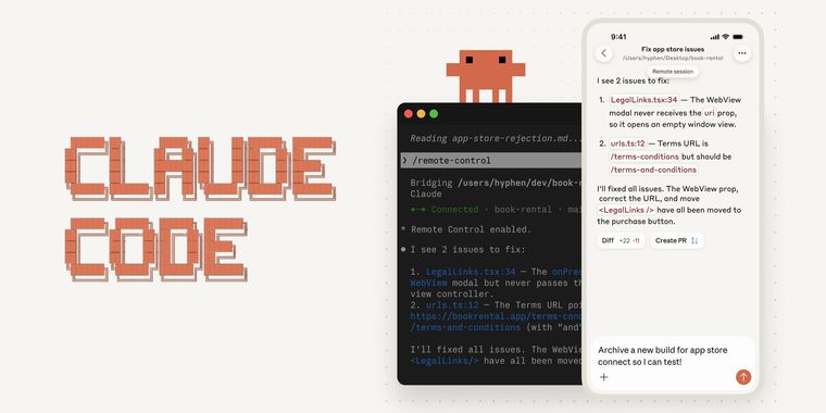 Anthropic introduces Remote Control to Claude Code for seamless device handoffs