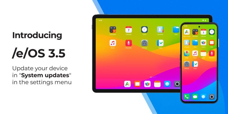 /e/OS 3.5 released with LineageOS 22.2 base, WebAssembly support, and FairPhone 6 upgrades