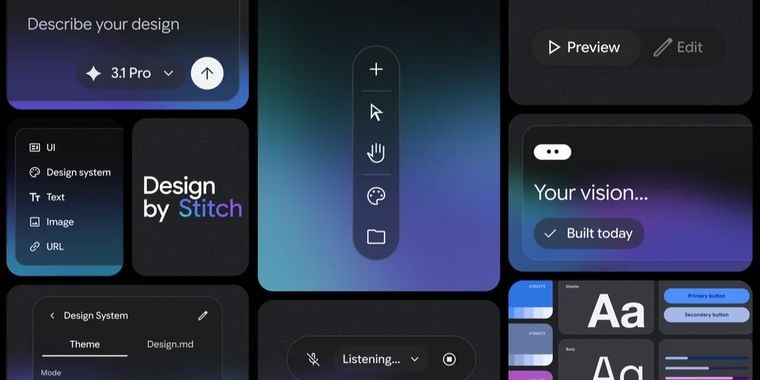 You can now use Google Stitch to vibe design UIs on an infinite canvas, using your voice