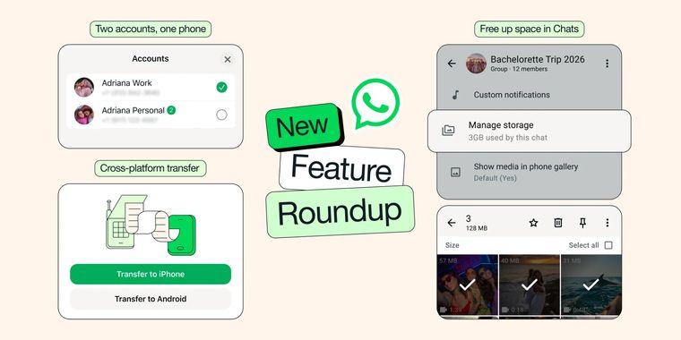 WhatsApp adds multi-account support on iOS and AI-powered replies based on conversations