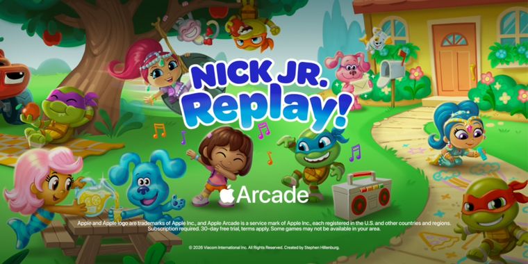 Apple Arcade launches Nick Jr. Replay and adds new games for families