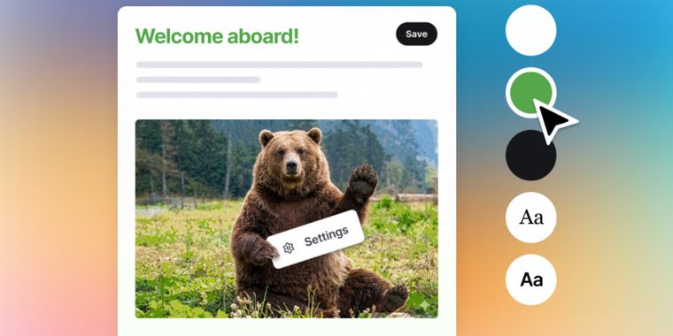 Ghost introduces full design customization for welcome email templates