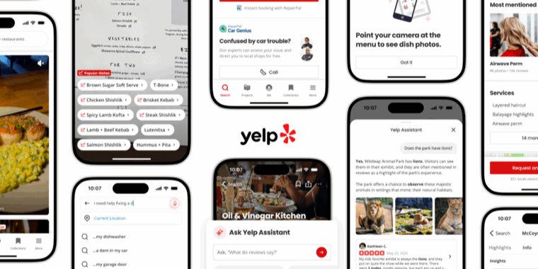 Yelp's upgraded AI assistant can now answer questions, book reservations for you, and more