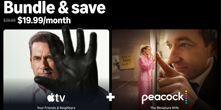 Apple TV and Peacock Premium Plus bundle launches on Prime Video US