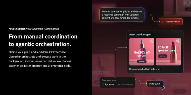 Adobe launches CX Enterprise Coworker to orchestrate workflows with AI Agents